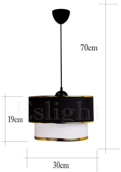 Şeritli Siyah-Gold Tekli Sarkıt Avize E105, Şık ve Modern Aydınlatma Seçeneği modelleri