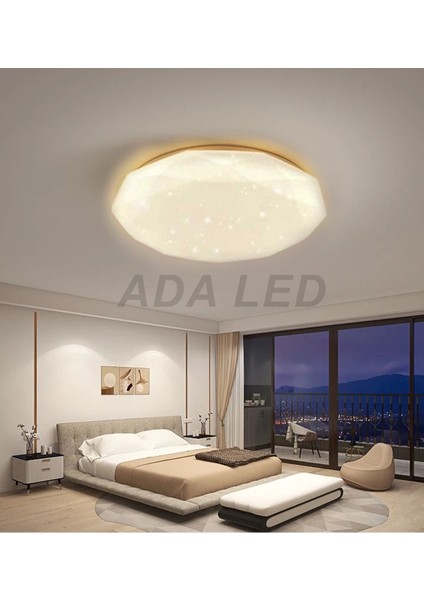 48 W Elmas Model Sıva Üstü LED Panel Işık, 48 cm Çap, Sarı Renk fiyatları