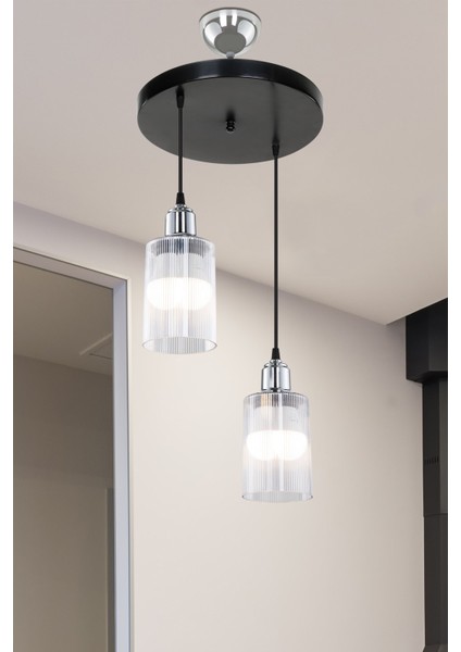 Modern 2'li Siyah ve Bakır Aydınlatma Seti, Şık ve Işlevsel Tasarım fiyatları