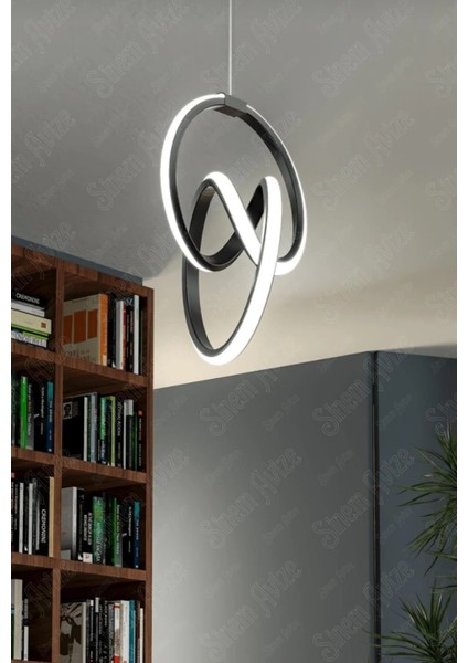 Beyaz LED Avize, Modern ve Şık Oturma Odası Aydınlatması modelleri