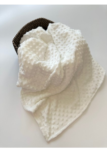 Beyaz Çift Taraflı Nohut Bebek Battaniyesi fiyatları