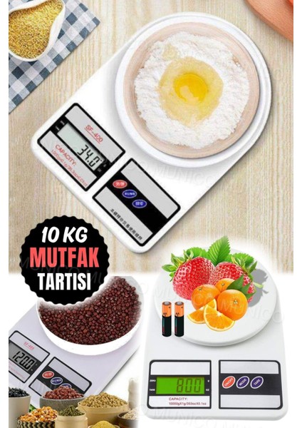 Hassas Dijital Mutfak Tartısı, 10 Kg, Otomatik Kapanma, Gıda ve Pişirme Için fiyatları