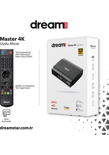 Yüksek Kaliteli 4K Linux Uydu Alıcısı, Siyah Renkli, Kesintisiz Eğlence Sunar fiyatları