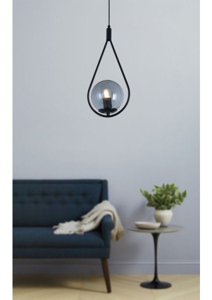 Şık Siyah Tekli Avize, Modern ve Hafif Tasarım, Ev ve Ofis Için Uygun fiyatları