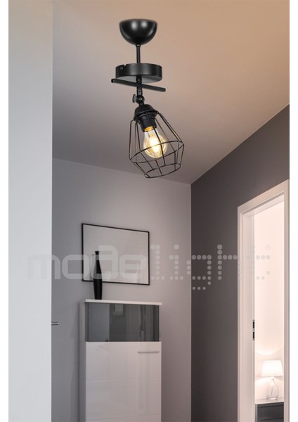 Modern Siyah Tekli Avize, Şık ve Zarif Oturma Odası Aydınlatması