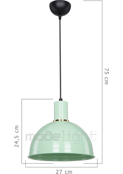 Mint Yeşili Tekli Sarkıt Işık, Şık ve Modern Ev Dekoru Için Ideal Seçim fırsatları