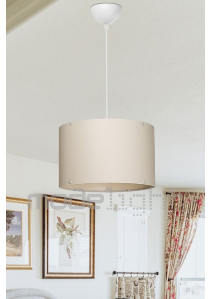 Şık Krem Sarkıt ve Gold Abajur Seti, Çok Amaçlı Dekoratif Aydınlatma fiyatları