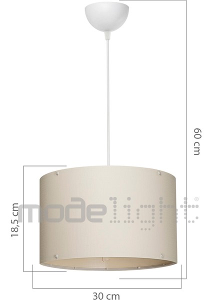 Şık Krem Sarkıt ve Gold Abajur Seti, Çok Amaçlı Dekoratif Aydınlatma