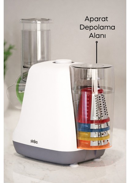 Çok Fonksiyonlu Otomatik Doğrayıcı, Rende ve Dilimleme Makinesi, Beyaz Renk indirimleri