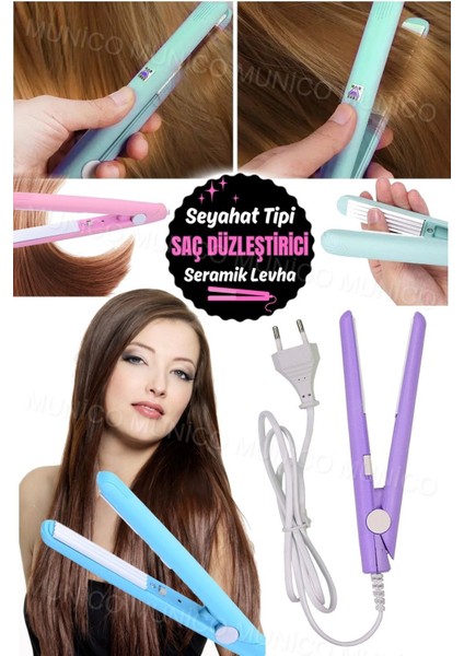 Mini Seyahat Saç Düzleştirici, Çok Renkli, Hızlı ve Etkili Kullanım Sağlar. fiyatları