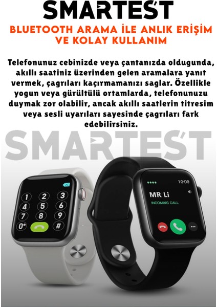 Uyumlu Akıllı Saat ve Dokunmatik Bluetooth Kulaklık, Beyaz, Yeni Versiyon fiyatları