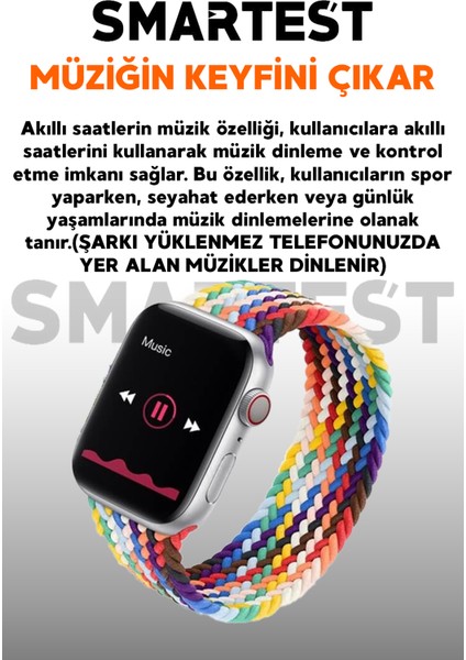 Uyumlu Akıllı Saat ve Dokunmatik Bluetooth Kulaklık, Beyaz, Yeni Versiyon fırsatları