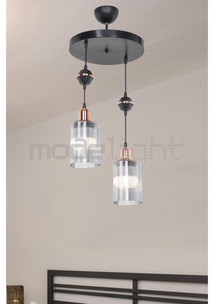 Şık Siyah Akses Küre Çiftli Optik Camlı, Zarif ve Modern Tasarım