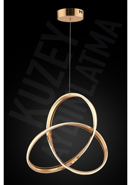 3 Renkli LED Kumandalı Tekli Su Yolu Avize, Sarı Işık, Modern Tasarım modelleri