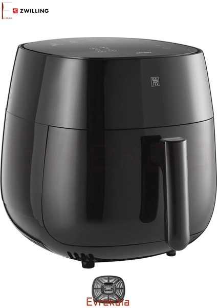 6 Programlı Yağsız Kızartma Fritözü, 4 Kg, Yeni Tarifli, Siyah