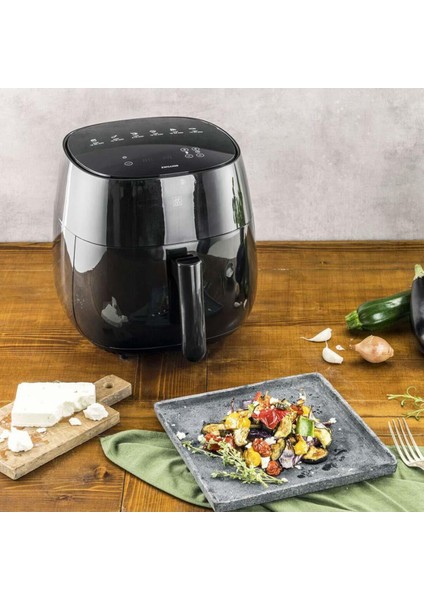 6 Programlı Yağsız Kızartma Fritözü, 4 Kg, Yeni Tarifli, Siyah fiyatları