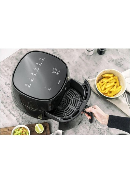 6 Programlı Yağsız Kızartma Fritözü, 4 Kg, Yeni Tarifli, Siyah fırsatları