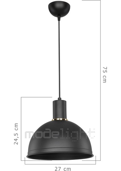 Şık Tekli Sarkıt Lamba, Modern Tasarım, Siyah ve Turuncu Renk Seçenekleri fırsatları