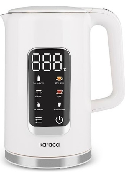 Beyaz 2209 Çift Cidarlı Elektrikli Su Isıtıcı, Soft Cream Renkli, Çok Renkli Seçeneklerle