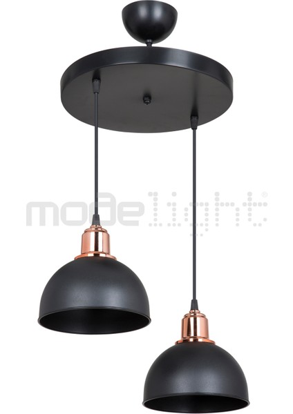 Şık 2'li Avize, Siyah Renk, Salon, Oturma Odası, Çocuk Odası, Yemek, Yatak Odası, Antre, Mutfak Için modelleri