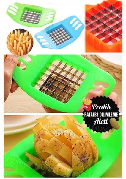 Hızlı ve Pratik Patates Dilimleme Aleti, Mutfakta Kolay Kullanım Sağlar