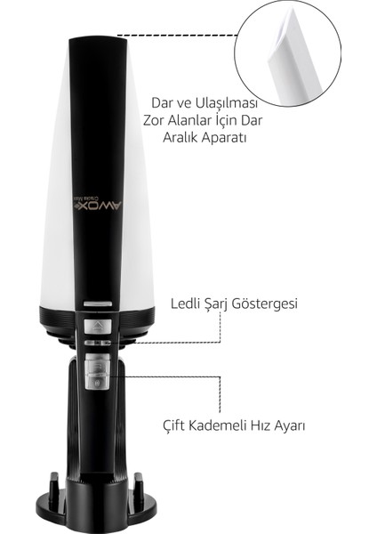 Şarjlı Araç Süpürgesi, Siyah, Güçlü ve Pratik Temizlik Aracı fiyatları