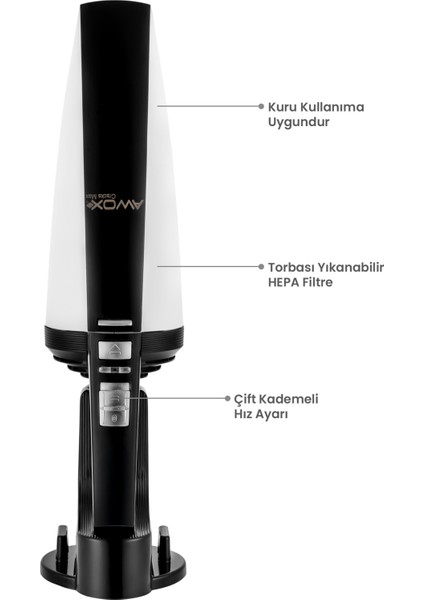 Şarjlı Araç Süpürgesi, Siyah, Güçlü ve Pratik Temizlik Aracı modelleri