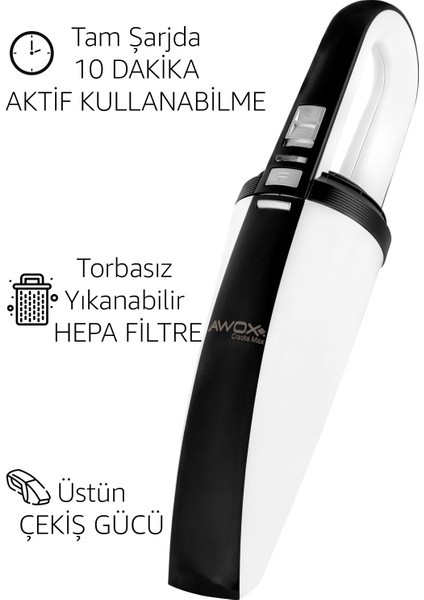 Şarjlı Araç Süpürgesi, Siyah, Güçlü ve Pratik Temizlik Aracı fırsatları