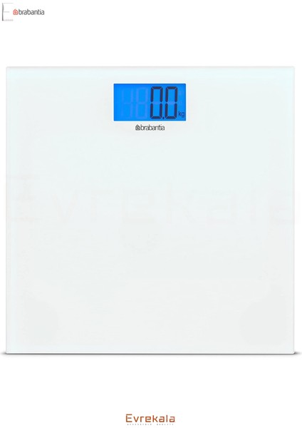 Dijital Banyo Tartısı, Cam Yüzey, Beyaz Renk, 5 Yıl Garanti, Şık ve Kullanışlı