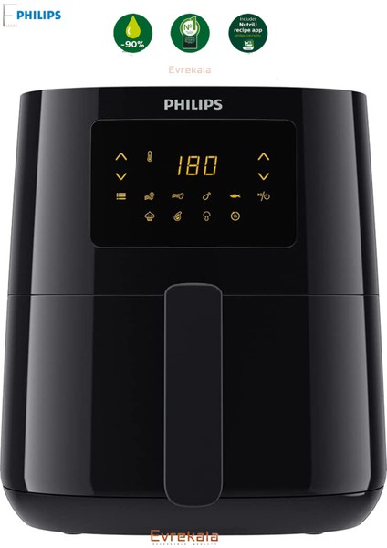 Airfryer Philips 4.1 Lt Series Fritöz Siyah Yetkili Satıcı