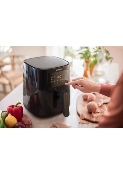 Airfryer Philips 4.1 Lt Series Fritöz Siyah Yetkili Satıcı fırsatları