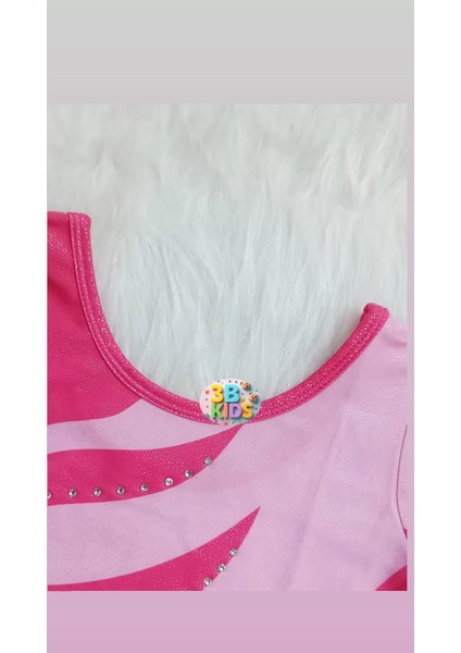Pembe Taşlı Jimnastik - Bale - Cimnastik Kıyafeti Mayo - 3 Lü Set modelleri