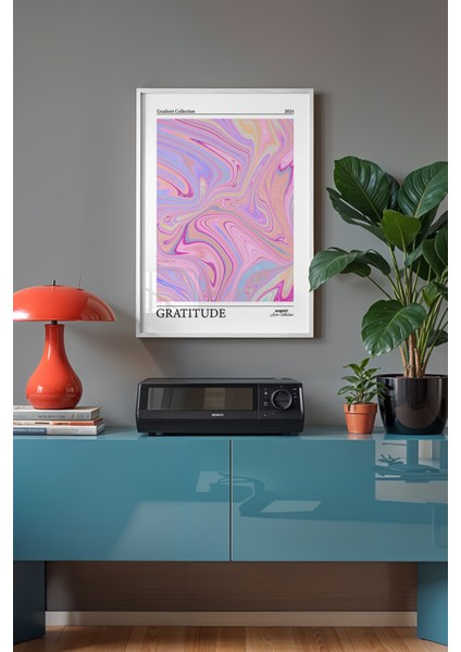 Aura Serisi Beyaz Çerçeveli Poster, Tablo No:39 fiyatları