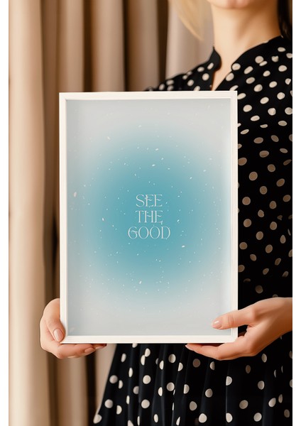 Aura Serisi Beyaz Çerçeveli Poster, Tablo NO:103 modelleri