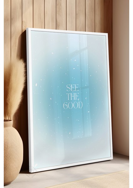 Aura Serisi Beyaz Çerçeveli Poster, Tablo NO:103 fırsatları