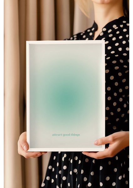 Aura Serisi Beyaz Çerçeveli Poster, Tablo NO:177 modelleri