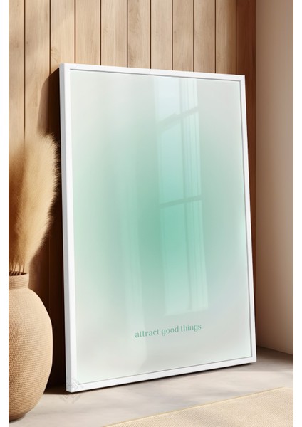 Aura Serisi Beyaz Çerçeveli Poster, Tablo NO:177 fırsatları