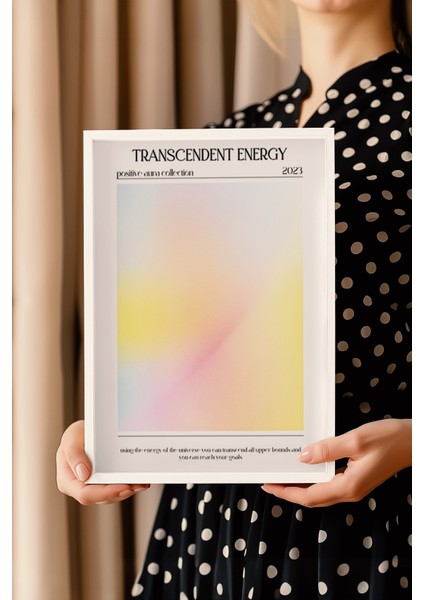 Aura Serisi Beyaz Çerçeveli Poster, Tablo No:51 modelleri