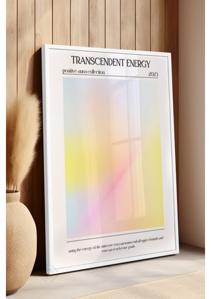 Aura Serisi Beyaz Çerçeveli Poster, Tablo No:51 fırsatları