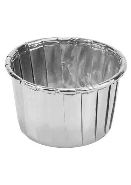 Gold Altınsarı Parlak Metalize 12'li Fırına Girebilen Muffin Cupcake Kek Kalıbı Kabı Kapsülü