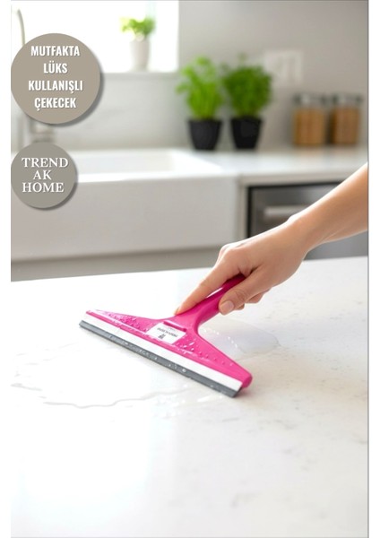 Lüks Çekecek Cam Sileceği-Aynalar,camlar,fayanslar,banyo,mutfakta,araba Vb. Alanlarda 2'li Set ( 33 ve 23 cm 2 Adet)