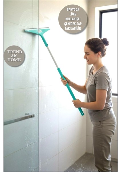 Lüks Çekecek Cam Sileceği-Aynalar,camlar,fayanslar,banyo,mutfakta,araba Vb. Alanlarda 2'li Set ( 33 ve 23 cm 2 Adet)