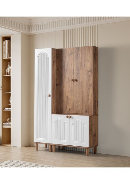 Çağla 3 Kapaklı Bohem Portmanto ve Ayakkabılık