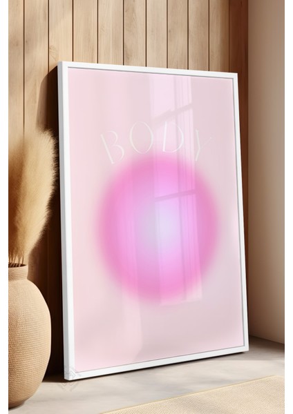 Aura Serisi Beyaz Çerçeveli Poster, Tablo NO:111 fırsatları