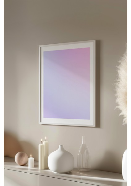 Aura Serisi Beyaz Çerçeveli Poster, Tablo No:24