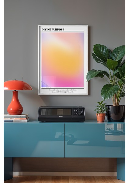 Aura Serisi Beyaz Çerçeveli Poster, Tablo NO:141 fiyatları