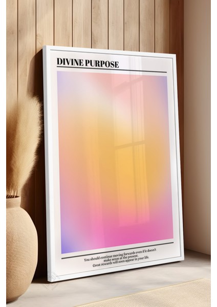 Aura Serisi Beyaz Çerçeveli Poster, Tablo NO:141 fırsatları