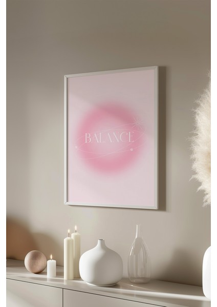 Aura Serisi Beyaz Çerçeveli Poster, Tablo NO:168