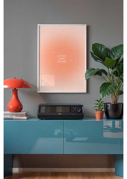 Aura Serisi Beyaz Çerçeveli Poster, Tablo NO:170 fiyatları