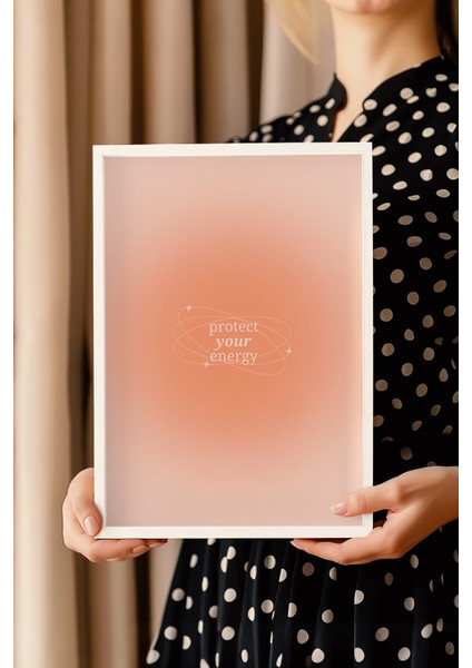 Aura Serisi Beyaz Çerçeveli Poster, Tablo NO:170 modelleri